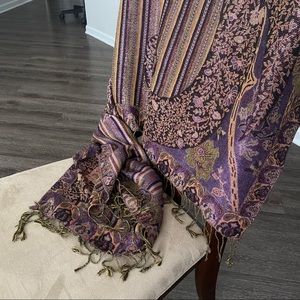 shimmery multicolored pashmina